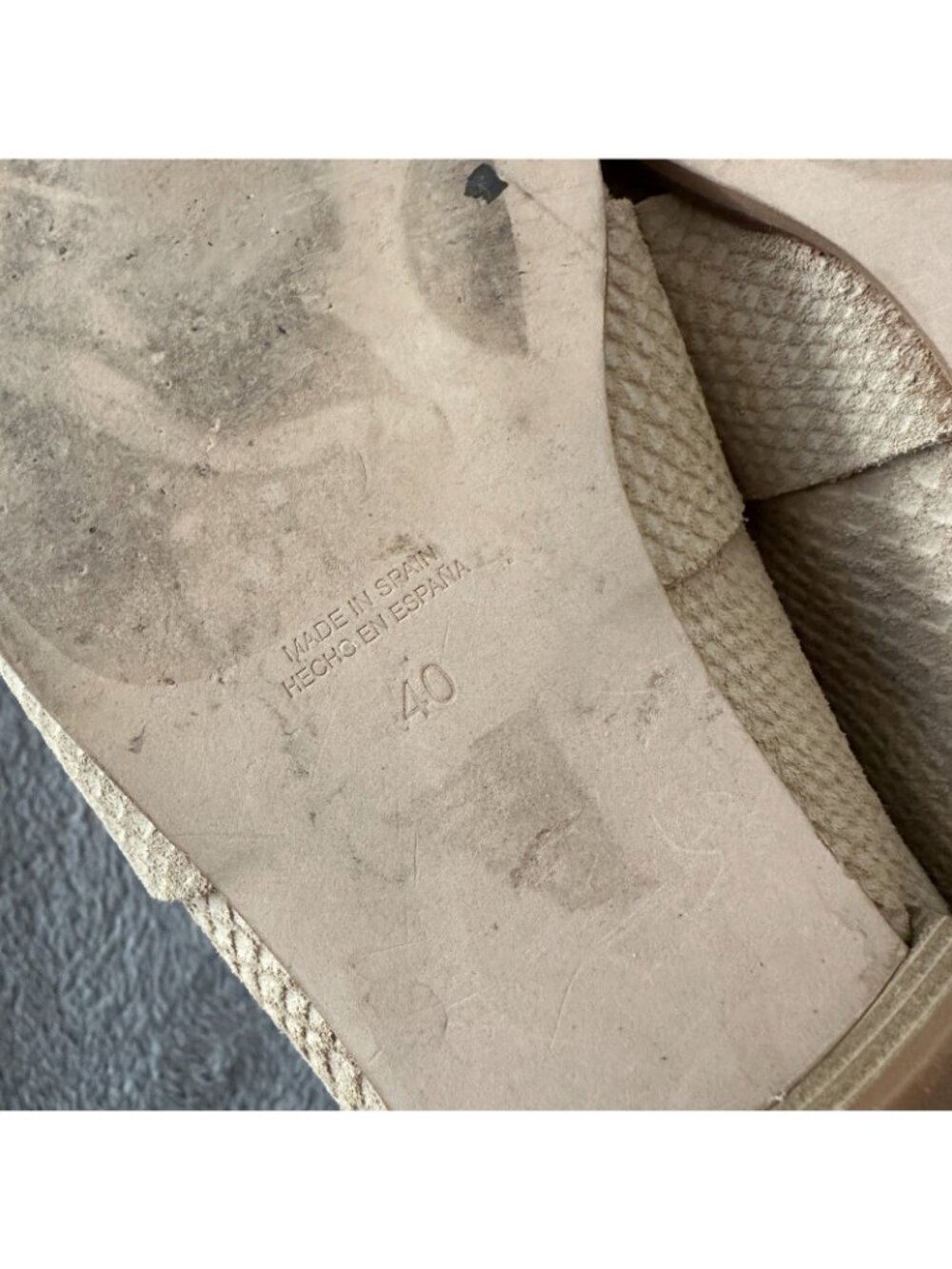 Free People At Ease Slip On Loafers Shoes Beige Women's 40 US 9 Suede Mules - Picture 5 of 6